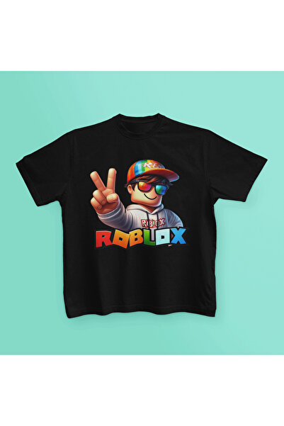 MAGORS TRICOU COPII CU MÂNECĂ SCURTĂ, BUMBAC, IMPRIMAT ROBLOX
