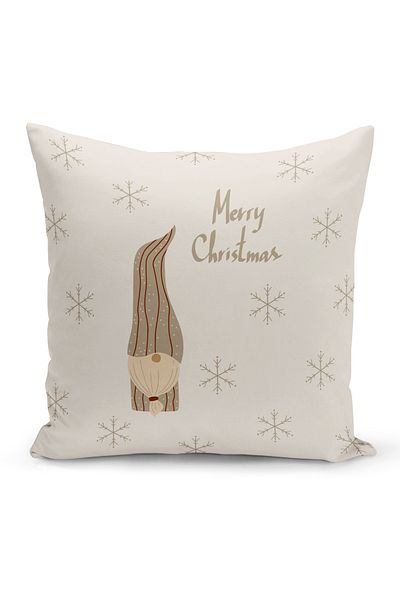 Bertille Home New Year Series Double Sided Digital Printed Throw Pillow Case (Christmas Christmas Cushion Cover)