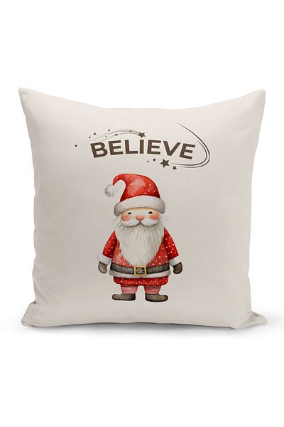 Bertille Home New Year Series Double Sided Digital Printed Throw Pillow Case (Christmas Christmas Cushion Cover)
