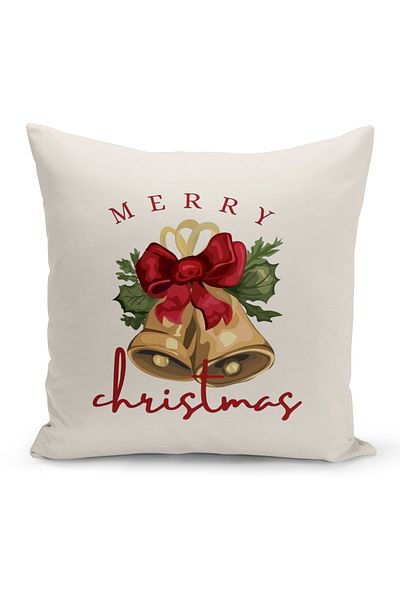 Bertille Home New Year Series Double Sided Digital Printed Throw Pillow Case (Christmas Christmas Cushion Cover)