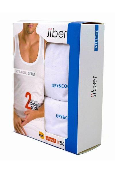 Jiber JIBER Modal Fabric 2'li Αθλητής - 250 - 48% Modal 48% Βαμβάκι 4% Ελαστάνη