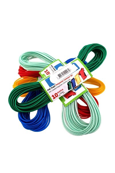 MG HOME Corde de rufe din oțel acoperit cu PVC de 20 de metri - 2 bucăți, 10 x 2 în total