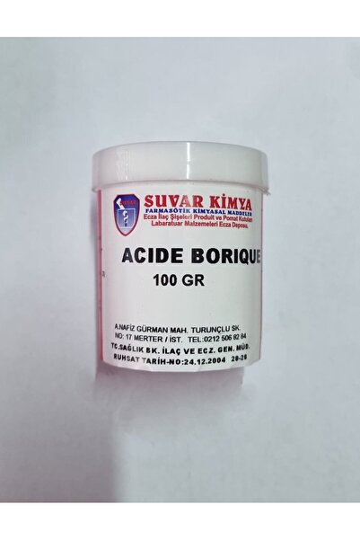 Suvar Kimya Borik Asit 100 Gr