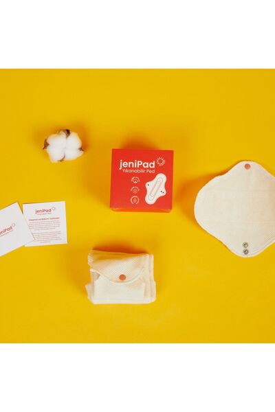 JeniPad W.Beside Pamuk Yıkanabilir Sızdırmaz Kadın Pedi Günlük 6 Adet