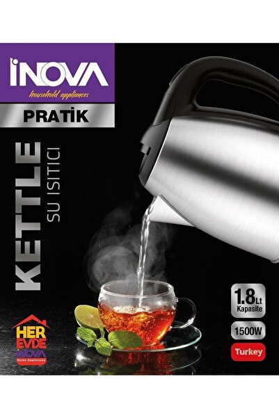 Genel Markalar Pratik Paslanmaz Çelik Kettle Su Isıtıcısı 360 Dönebilen Gövde