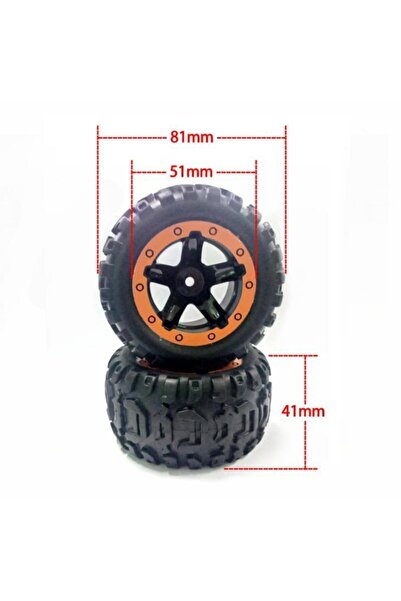 HAIBOXING 16889a/16889 Jant Lastik Takımı Wheels Complete 2 Adet (FOR TRUCK - RAVAGE)