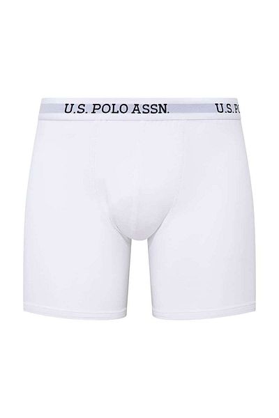 U.S. Polo Assn. Ανδρικό λευκό μονό μπόξερ