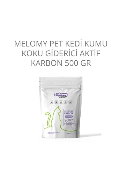Homm Bitkisel MELOMY PET KEDİ KUMU KOKU GİDERİCİ AKTİF KARBON 500 GR