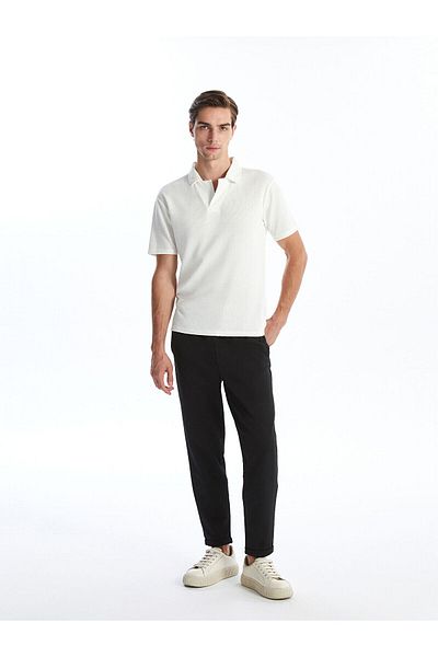 LC Waikiki Lcw Resort Collar Short Sleeve T-Shirt for Men