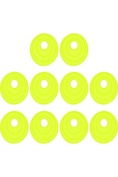jovvasport 10-Piece Training Bowl, Training Sign Yellow