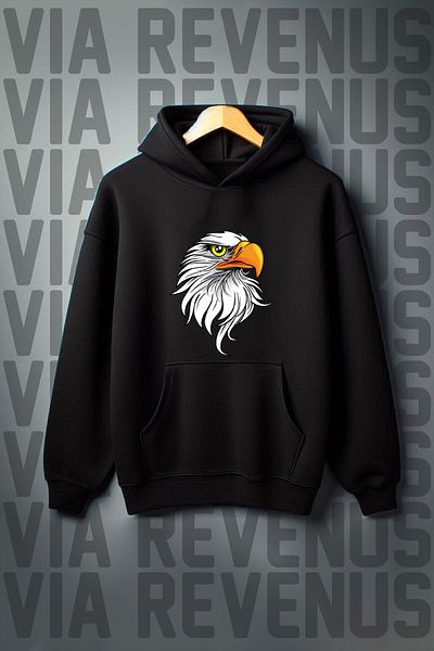 Vordevia Kangaroo Patterned 3 Thread Oversize Hooded Sweatshirt