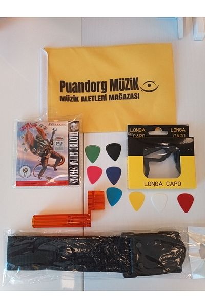 Alice A-506L Electric Guitar String Set: Girafe +Transformer + Picks + Guitar Strap
