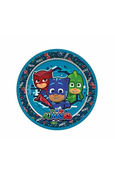 turkuaz parti 8-Piece PJ MASKS CONCEPT CARDON PLATE AND CUP SET