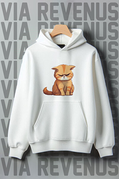 Vordevia mačka Sa deznom -3 Konac Kengur džep O Oversize kroj K Sa kapuljačom...