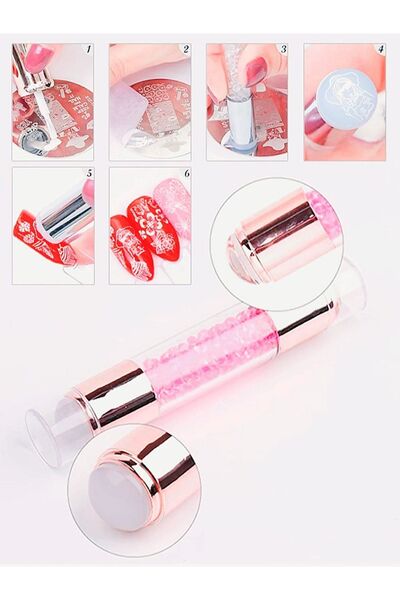 FREELADY Nail Art Stamper - Çift Taraflı Süsleme & Dizayn Desen Plaka