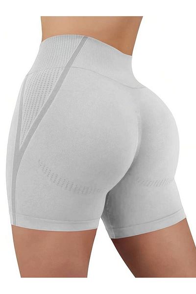 CEDAN High Waist Breathable Sports Shorts - Tummy Control, Fitness