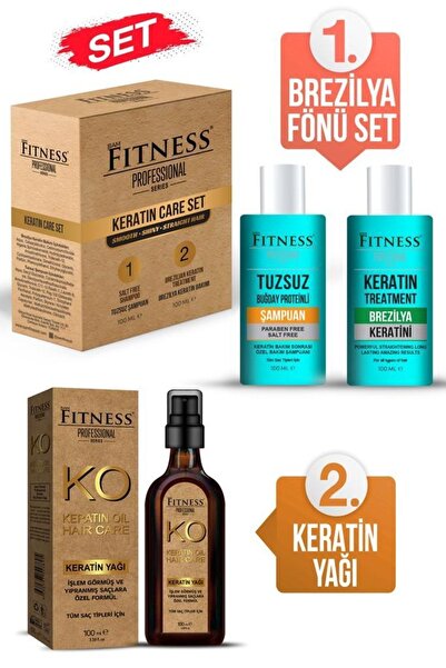 Fitness Professional Saç Düzleştirici Brezilya Fönü Keratin Bakımı & Parabens...