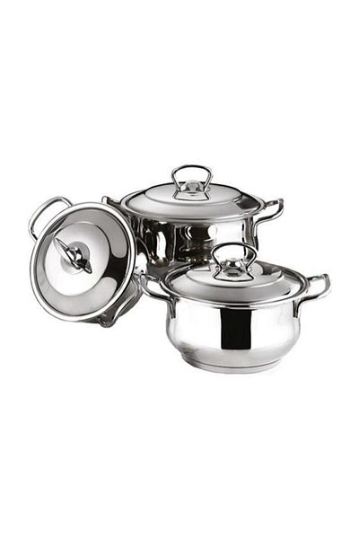 İnter Steel 3-Piece Casserole Set