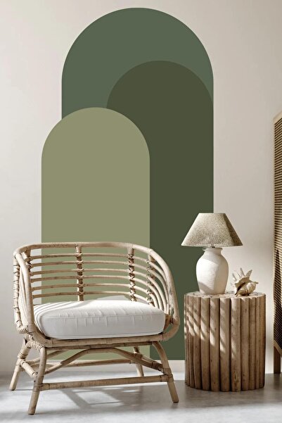 sanatıbedi Kemerli Bohem Oval Boho Duvar Sticker