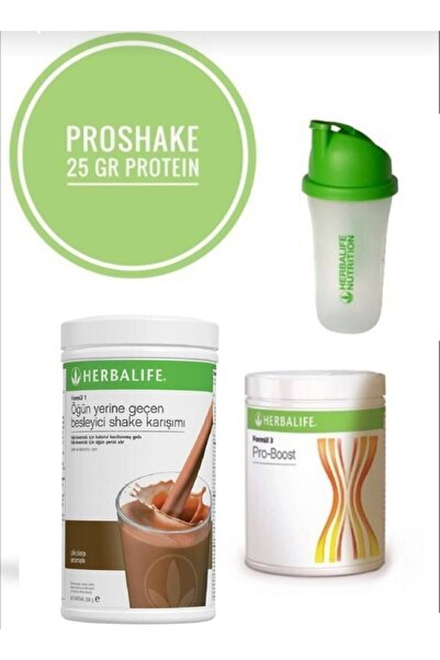 Herbalife 1 Ad. Çikolata Shake 1 Ad. Pro-boost 1 Ad. Shaker (PROTEİN DEPOSU)