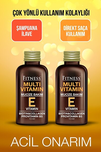 Fitness Professional Acil Onarıcı Mucize Bakım E Vitamini Biotin Collagen Pro...