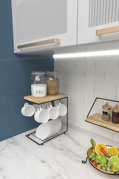 MsY TREND Kitchen Cafe Bar Hotel Counter Top Coffee Cup Rack Organizer Coffee Corner Coffee Cup Stand
