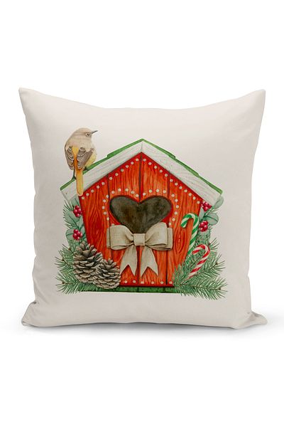 Bertille Home New Year Series Double Sided Digital Printed Throw Pillow Case (Christmas Christmas Cushion Cover)