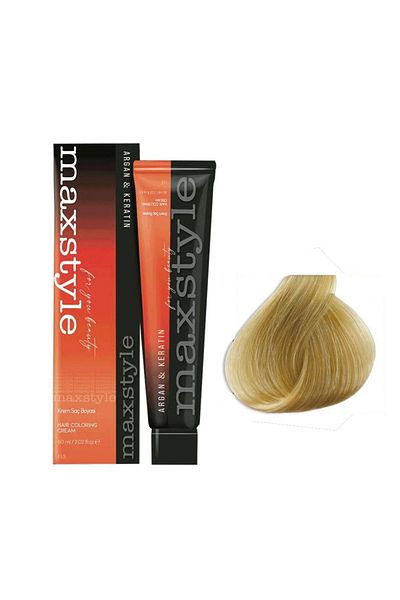 MAXSTYLE Yellow Gold Argan Keratin Hair Dye - 9.3