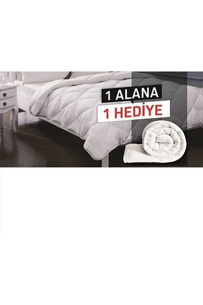 AYHOME 2-Piece Microfiber Quilt Double Soft Silicone Quilt Washable Welsoft White Quilt