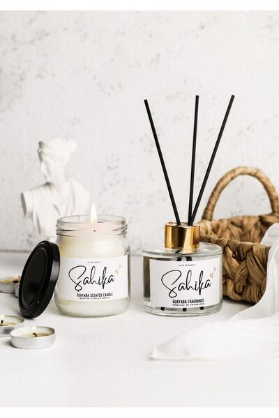 LALEZEN HOME Bahar Çiçekleri Çubuklu Oda Kokusu ve MUM set