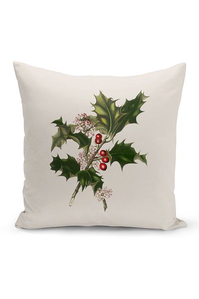 Bertille Home New Year Series Double Sided Digital Printed Throw Pillow Case (Christmas Christmas Cushion Cover)