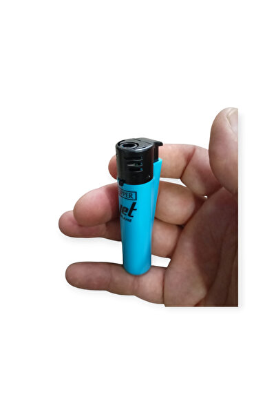 efmues Rüzgarda sönmeyen rezistanslı çakmak Clipper jet flame mavi renk