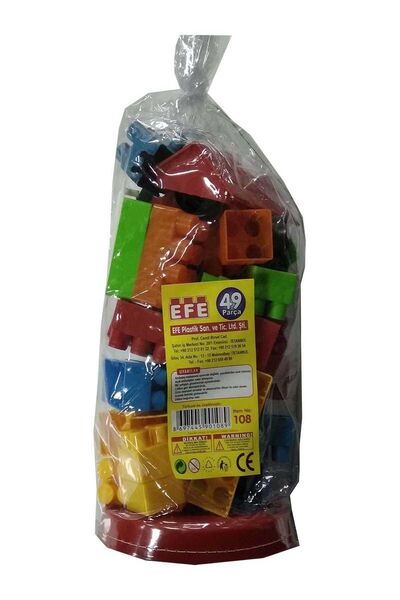 Efe Eğitici Zeka Blokları 49 Parça Oyuncak -108