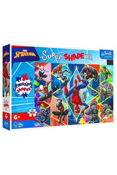 Trefl JUNİOR PUZZLE SUPER SHAPE XL SPİDERMAN 160 PARÇA 6+ YAŞ
