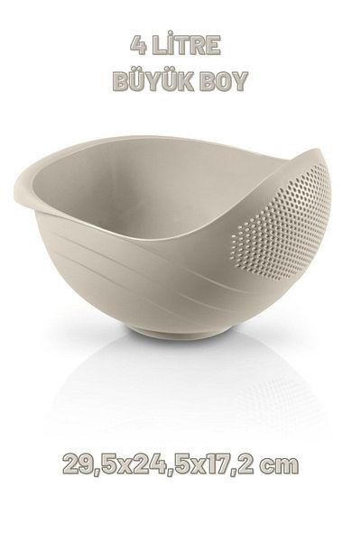 Melkan Home Multi-Purpose Strainer & Rice Strainer 4 Liter & Large Rice Strainer