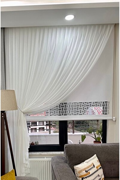 yağmur zebra Однокрила 1/2,5 Нормальна штора Грецька штора Тюлева штора - Включно з аксесуарами для троса