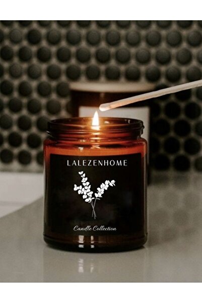 LALEZEN HOME Kokulu Mum Candle Collection Amber Kavanozlu
