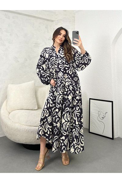 PREMİER VİE Φόρεμα Hijab με φλοράλ στάμπα βισκόζης