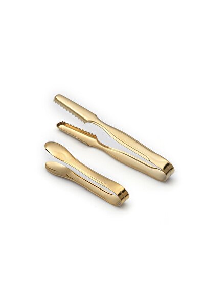 store trend Gold Titanyum Kaplama Çelik Buz Ve Şeker Maşası Maşası