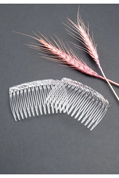 Green 4 Pieces Transparent Comb Buckle Veil Buckle