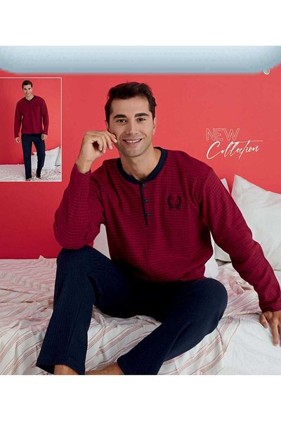 pijamakeyfi Men's Report Pajama Set