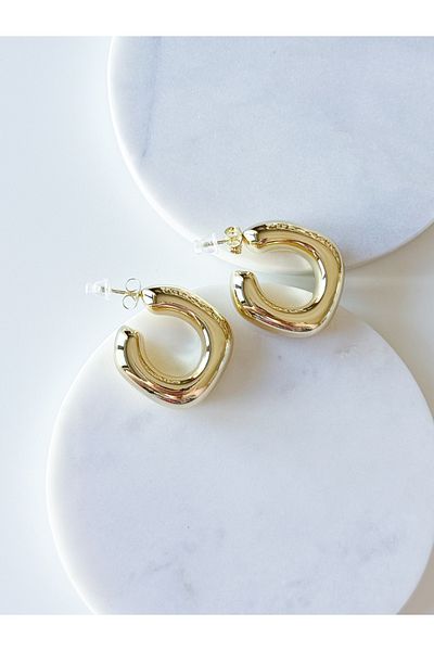CHARMLUCKY Special Series Cornered Ring Earring