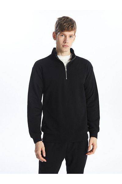 LC Waikiki Stand Collar Long Sleeve Men's Sweatshirt