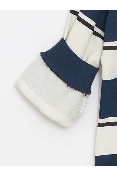 LC Waikiki 100% Cotton Striped Sweatshirt for Baby Boy - Standard Fit