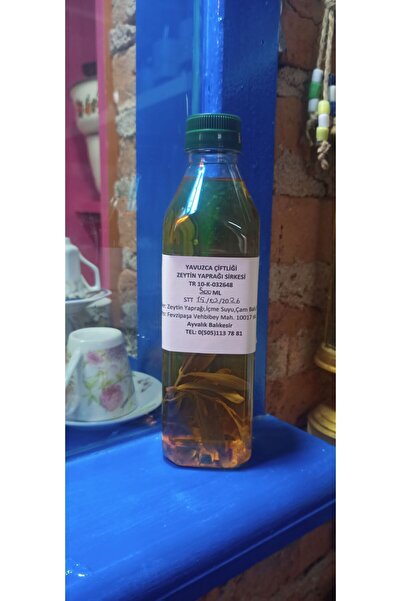 Yavuz El Yapımı Doğal Fermente Filtre Edilmemiş Zeytin Yaprağı Sirkesi 500 ml