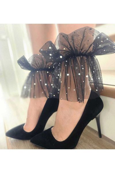 DİLARRA Sequin Tulle Foot Bracelet