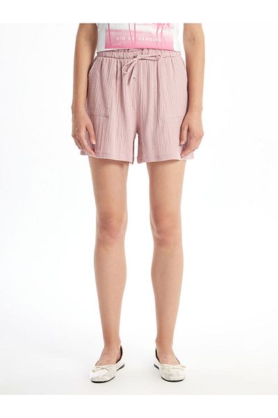 LC Waikiki Comfortable Fit Women's Shorts with Elastic Waist