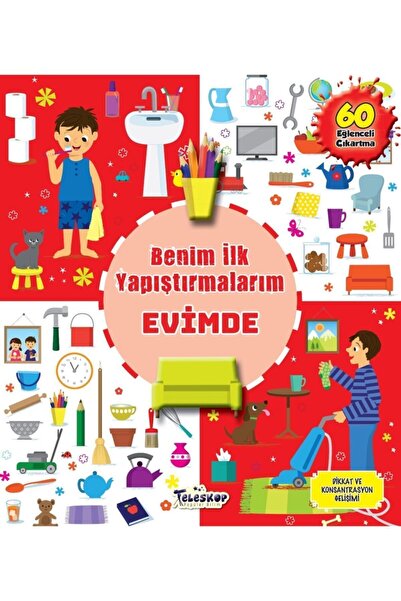 Teleskop Popüler Bilim Benim Ilk Yapıştırmalarım - Evimde ( 60 Çıkartma )