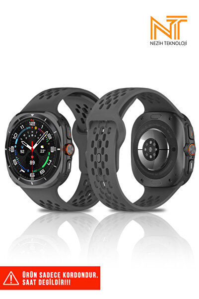 Samsung Galaxy Watch Ultra 47mm Compatible Perforated Design A+ Quality Silicone Lanyard