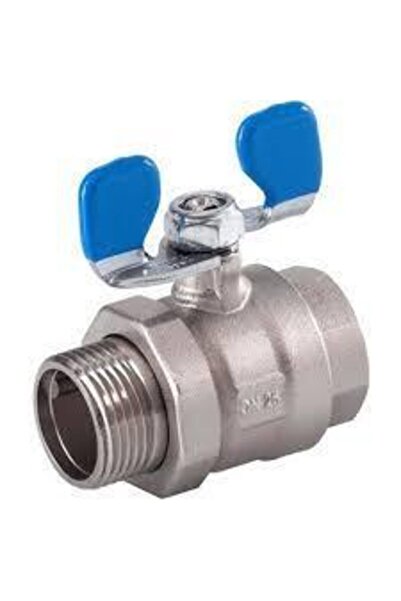 KAS 1" Su Küresel Vana Tam Geçişli Rakorlu Kelebek Kollu